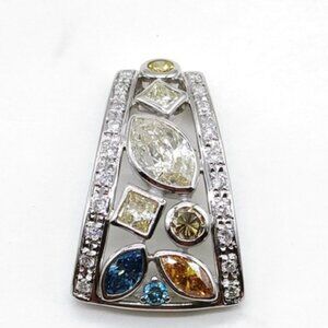 Jewelry Pendant Head Natural Diamond 2.06ct Platinum 3134854
